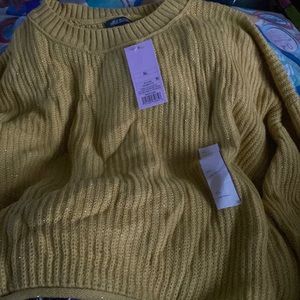 Slouched Cropped Sweater